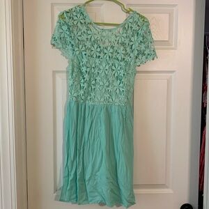 Mint green spring dress from Southern Fried Chics size medium